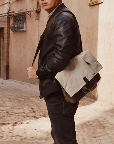 Canvas Mens Cool Messenger Bag Shoulder Bag Handbag Tote Bag For Men