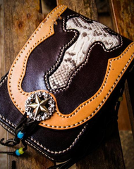 Leather Belt Pouch Mens Small Cases Waist Bags Hip Pack Belt Bags for Men