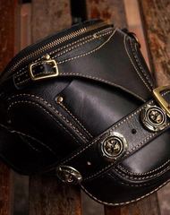 Leather Belt Pouch Mens Small Cases Waist Bags Hip Pack Belt Bags for Men