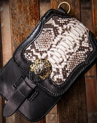 Handmade Mens Leather Belt Pouch Cases Waist Bag Hip Pack Belt Bag for Men