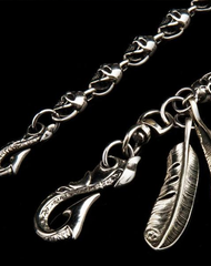 Brass Silver biker trucker Skull wallet Chain for chain wallet biker wallet trucker wallets