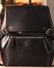 Handmade Leather backpack bag shoulder bag red black women leather purse - EverHandmade