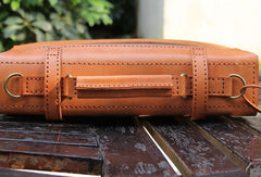 Handmade vintage leather messenger crossbody Shoulder Bag for girl women lady - EverHandmade