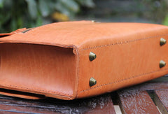 Handmade vintage leather messenger crossbody Shoulder Bag for girl women lady - EverHandmade