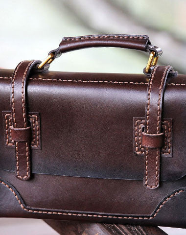 Handmade messenger bag satchel purse leather crossbody bag shoulder bag women - EverHandmade