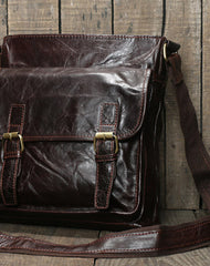 Genuine Leather messenger bag clutch leather men laptop vintage wallet for men