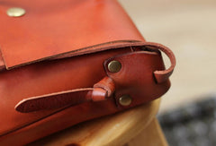 Handmade rustic leather Satchel School crossbody Shoulder Bag for women - EverHandmade