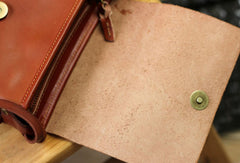 Handmade rustic leather Satchel School crossbody Shoulder Bag for women