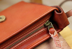 Handmade rustic leather Satchel School crossbody Shoulder Bag for women - EverHandmade