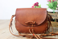 Handmade shoulder bag leather Satchel School crossbody Shoulder Bag for women - EverHandmade