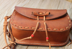 Handmade shoulder bag leather Satchel School crossbody Shoulder Bag for women - EverHandmade