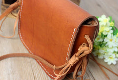 Handmade shoulder bag leather Satchel School crossbody Shoulder Bag for women - EverHandmade