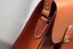 Handmade shoulder bag vintage leather Satchel School crossbody Shoulder Bag for women
