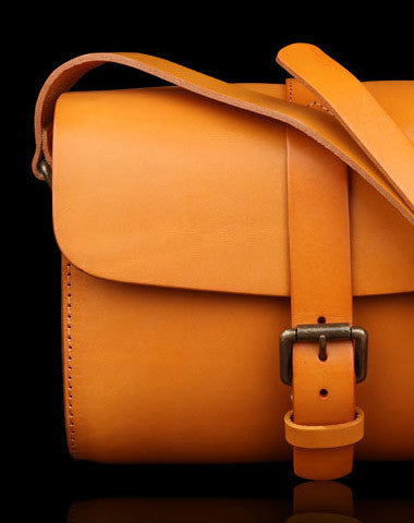 Handmade Leather shoulder bags small leather school crossbody bag for women - EverHandmade