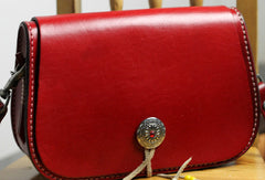 Handmade shoulder bag vintage leather brown Satchel crossbody Shoulder Bag for women