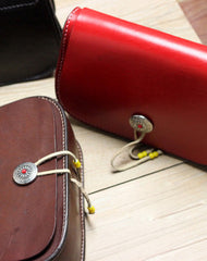 Handmade shoulder bag vintage leather brown Satchel crossbody Shoulder Bag for women - EverHandmade