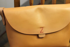 Handmade retro vintage rustic leather crossbody messenger Shoulder Bag for girl women - EverHandmade