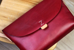 Handmade retro vintage rustic leather crossbody messenger Shoulder Bag for girl women - EverHandmade