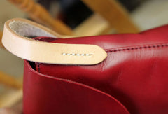 Handmade retro vintage rustic leather crossbody messenger Shoulder Bag for girl women - EverHandmade