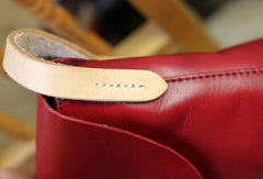 Handmade retro vintage rustic leather crossbody messenger Shoulder Bag for girl women