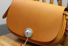 Handmade shoulder bag leather Satchel School Shoulder Bag crossbody for women