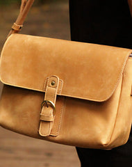 Genuine Mens Cool Small Messenger Bag iPad Bag Chest Bag Bike Bag Cycling Bag For Men - EverHandmade
