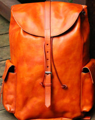 Cool Leather Mens Backpack Vintage Travel Backpack School Backpack for men - EverHandmade