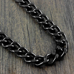 Cool Black Punk Pants Chain Biker Wallet Chain Black jeans chain jean chain Long Wallet Chain For Men