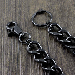 Cool Black Punk Pants Chain Biker Wallet Chain Black jeans chain jean chain Long Wallet Chain For Men