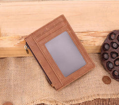 RFID Leather Mens Small Wallet Cardholder Wallet Front Pocket Wallets for Men