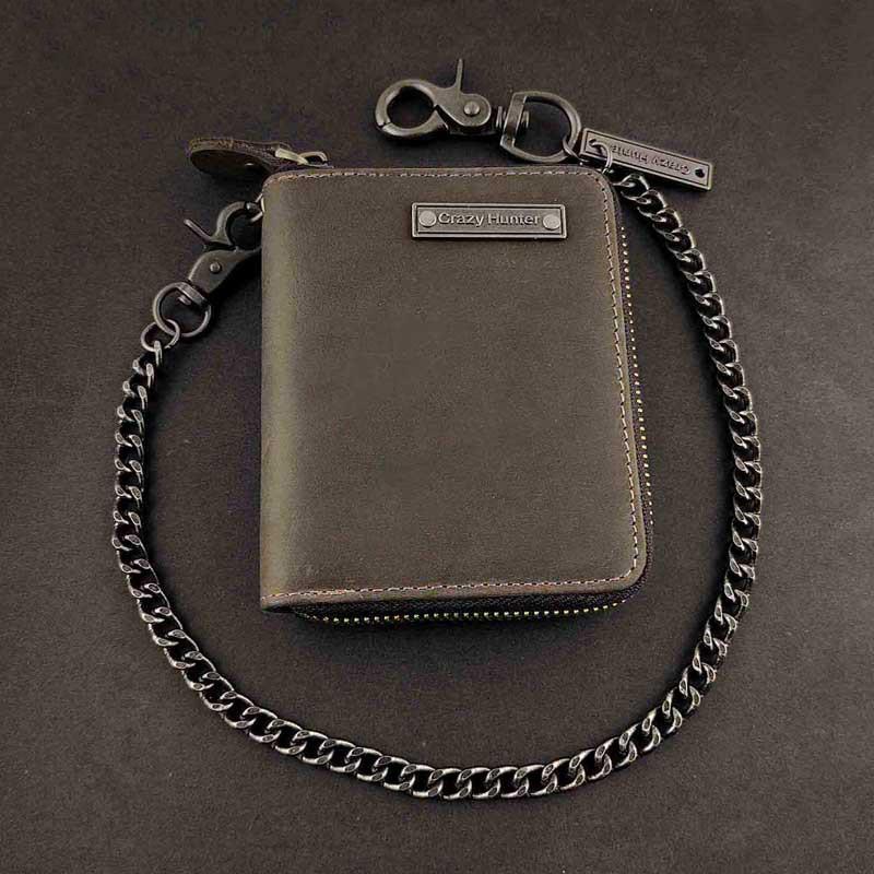  TRIFOLD SMALL BIKER WALLET CHAIN WALLET
