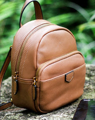 Leather Cute Womens Backpacks School Backpack Purse for Women - EverHandmade
