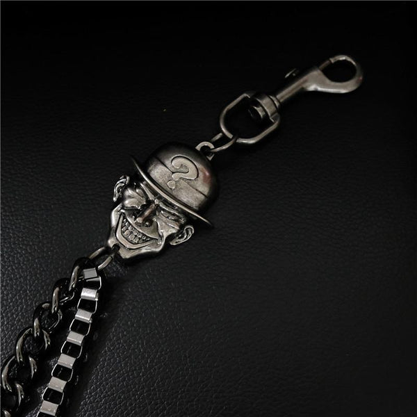 Badass Men's Black Wallet Chain Pants Chain Long Biker Wallet Chain For Men ZJWW00141092