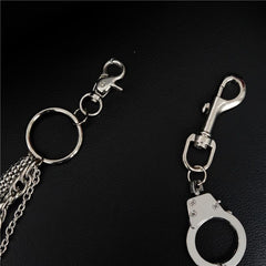 Cool Men's Silver Triple Fashion Long Punk Biker Wallet Chain Pants Chain For Men