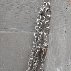Badass Punk Mens Triple Long Bullet Wallet Chain Pants Chain jeans chain jean chain For Men