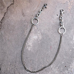 Badass Silver Womens Mens jeans chain jean chain Pants Chain Long Biker Wallet Chain For Men