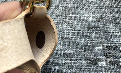 Handmade Mens Beige Leather Classic Zippo Lighter Case  Zippo Lighter Holder with Belt Clip
