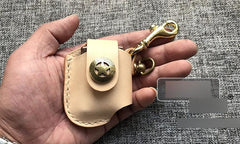 Handmade Mens Beige Leather Classic Zippo Lighter Case  Zippo Lighter Holder with Belt Clip