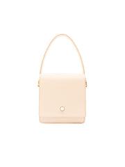 Beige Stylish LEATHER WOMENs Box Handbags Cube SHOULDER BAG Purses FOR WOMEN