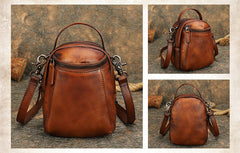Best MIX Leather Womens Phone Shoulder Bag Small Handmade Handbag Purse for Ladies