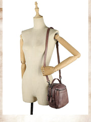 Best Black Gray Leather Womens Phone Shoulder Bag Small Handmade Handbag Purse for Ladies