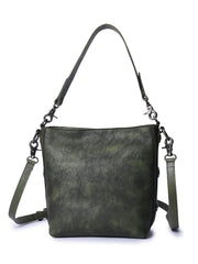 Best Gray Leather Womens Vintage Tote Handbag Handmade Tote Crossbody Purse for Ladies