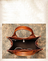 Best Leather Womens Small Handbag Vintage Sqaure Crossbody Purse for Ladies