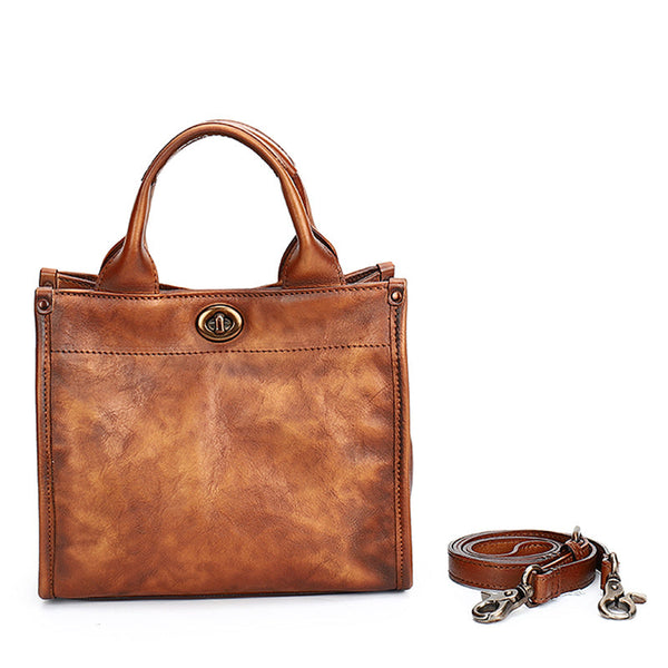 Best Red Leather Womens Small Handbag Vintage - Overall View