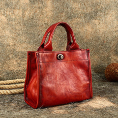 Best Leather Womens Small Handbag Vintage Sqaure Crossbody Purse for Ladies