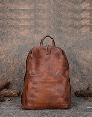 Best Minimalist Leather Rucksack Womens Vintage School Backpacks Leather Backpack Purse