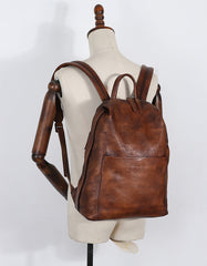 Best Minimalist Black Gray Leather Rucksack Womens - Card Holder Detail
