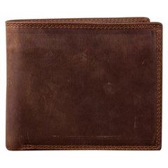 Bifold Leather Mens Large Wallet Small Wallet billfold Wallet Driver's License Wallet for Men