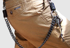 Black biker trucker xo horn hook wallet Chain for chain wallet biker wallet trucker wallet