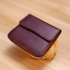 Brown Cute Women Leather Card Wallet Mini Coin Wallets Slim Brown Card Holder Wallets For Women
